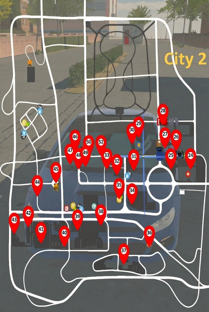 city 2 gift location map