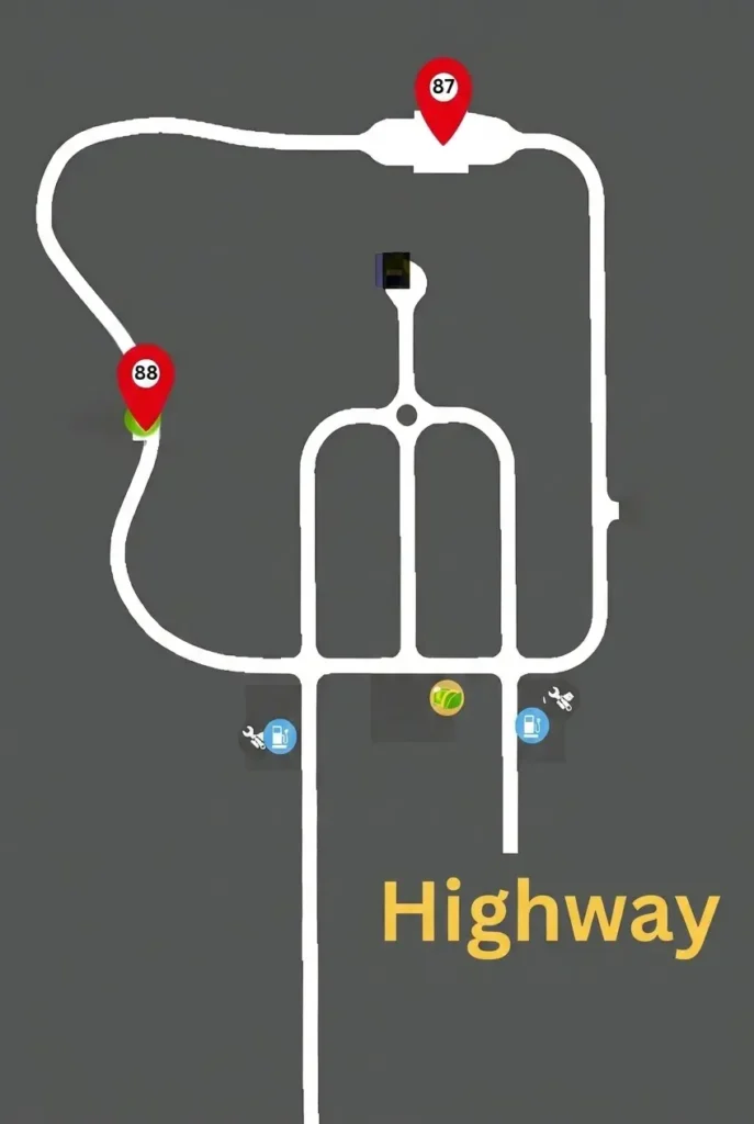 Highway gift location