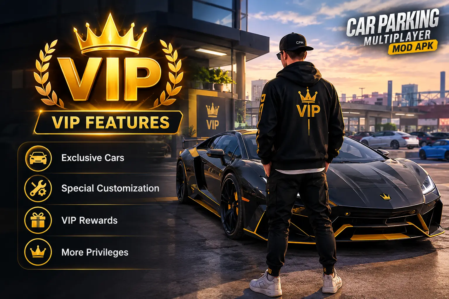 car parking multiplayer mod apk 3D graphic design VIP Features